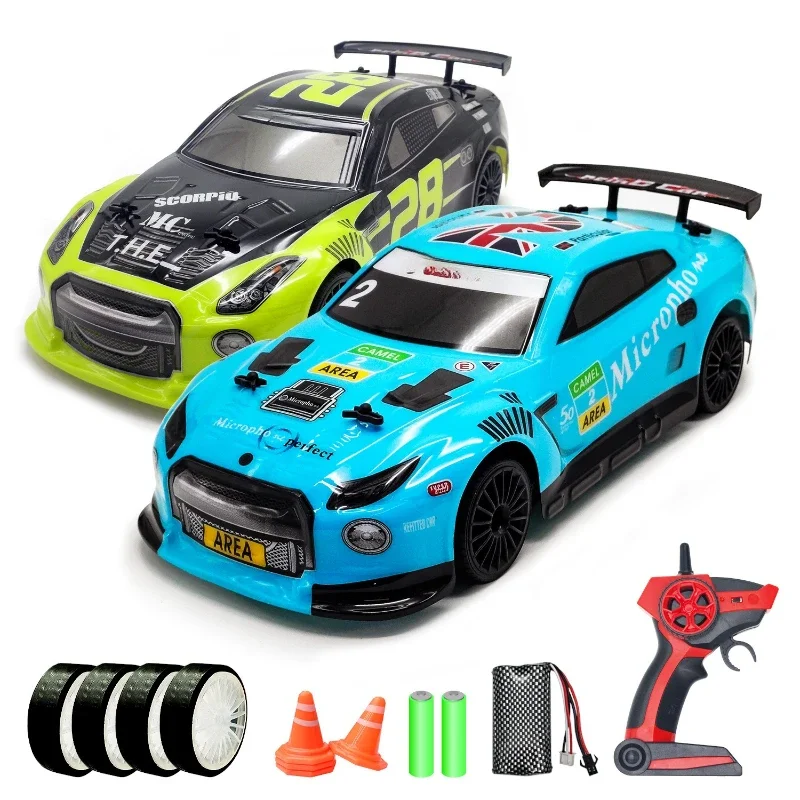

2.4G high-speed remote control car 1:14 ratio remote control drift car with LED light electric 4WD racing car