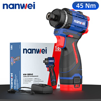 Nanwei Brushless Dual-Speed Electric Screwdriver Home Use Drill Multi-Functional DIY Power Screwdriver Tool