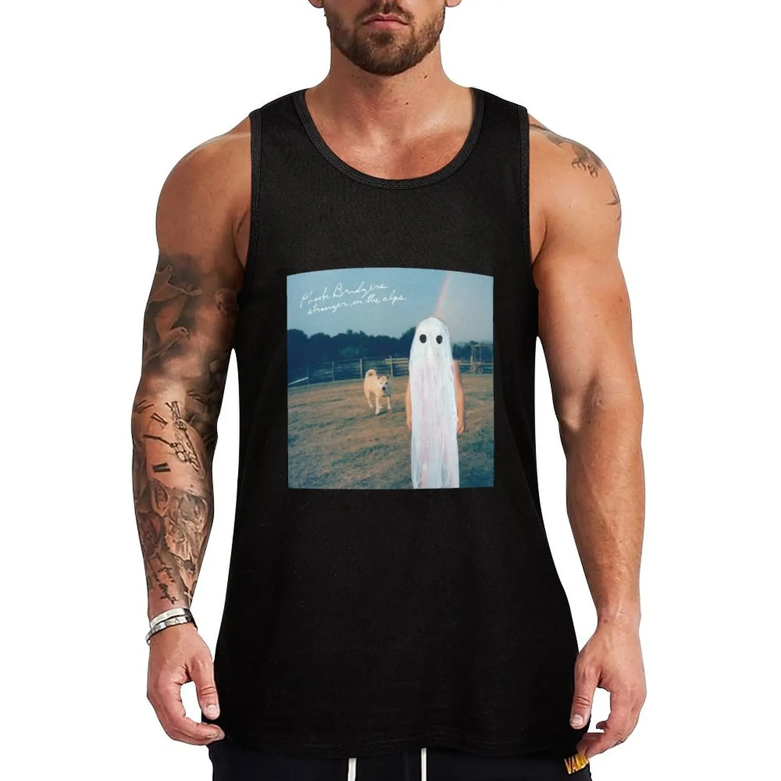 Phoebe Bridgers Stranger in the Alps Album Cover Tank Top Comfort Stretch Tank Top Relaxed Fit Sleeveless