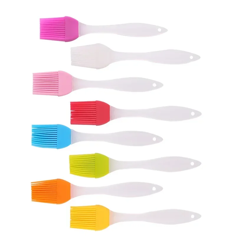 3pcs High Temperature Resistant Silicone Barbecue Oil Brush Baking Barbecue Brush Cake Cream Barbecue Brush BBQ Baking Tools