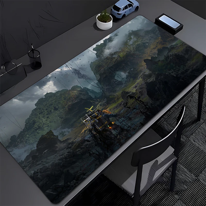 Anime Mouse Pad Office PC Death Stranding 2 Gamer Extended Desk Mouse Mat Laptop Gaming Accessories Mousepad Rubber Keyboard Pad