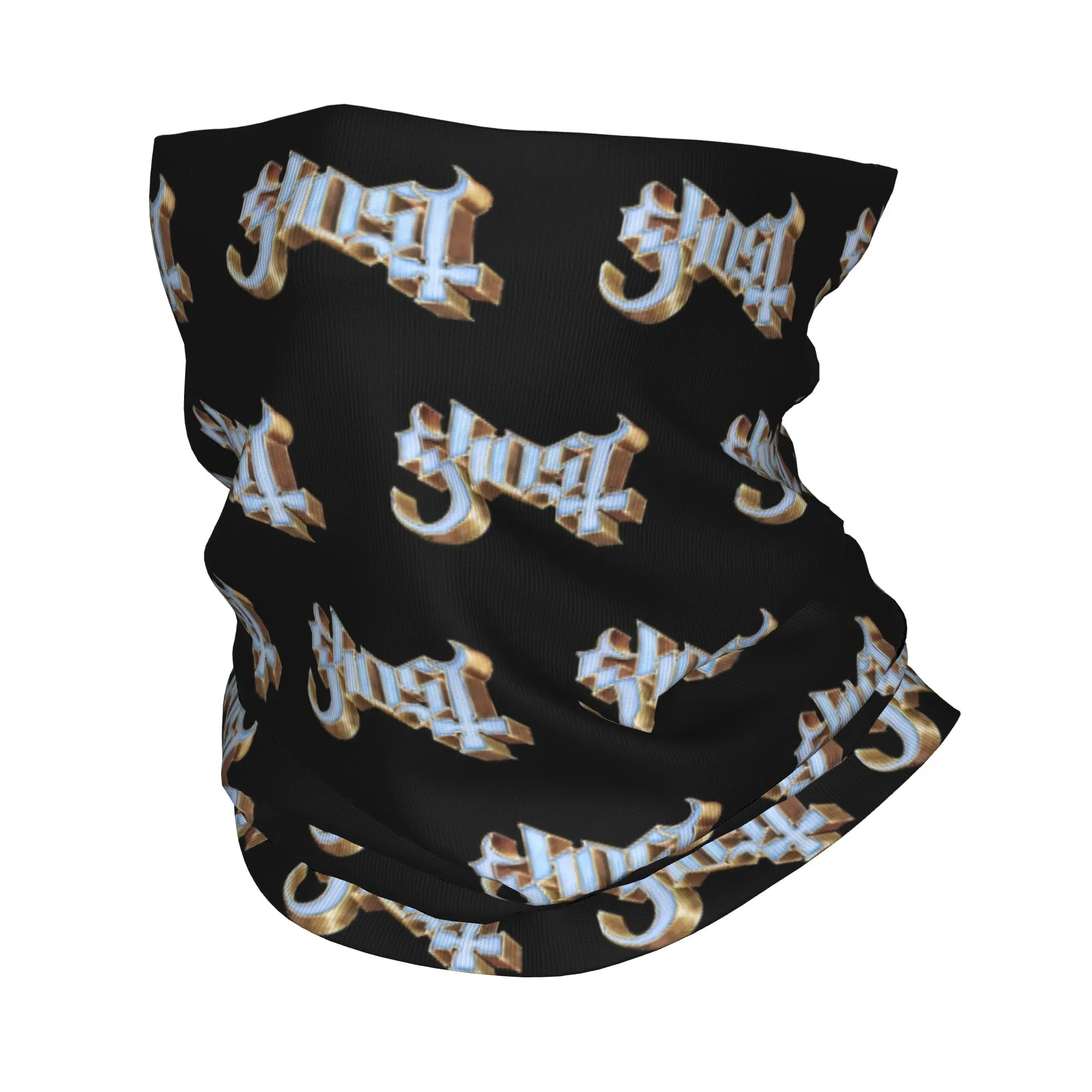 

Бандана с логотипом призрака, чехол на шею, металлическая рок-группа с принтом, маска, шарф, многофункциональная Балаклава для езды на велосипеде для мужчин, женщин, взрослых, весь сезон