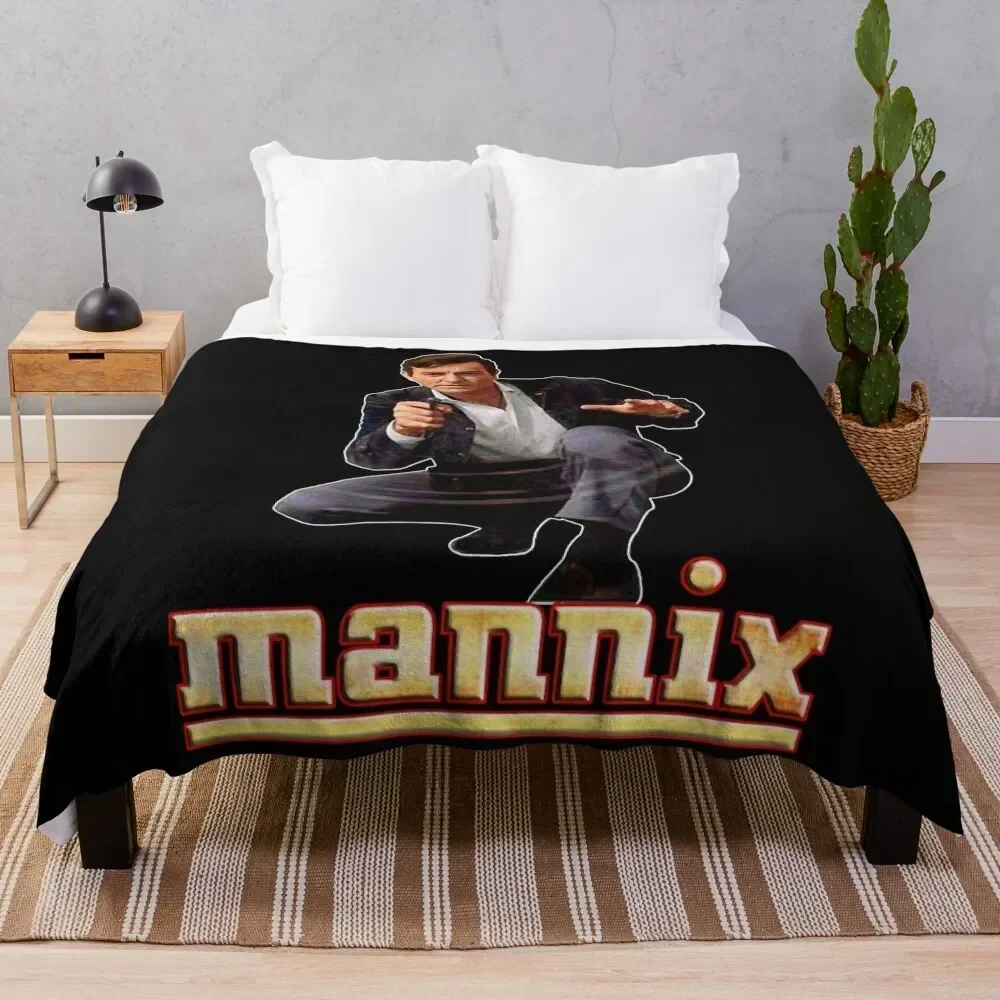 

Mannix Retro Vintage 60s 70s Tribute Throw Blanket Stylish Couch Blanket for Home Living Room