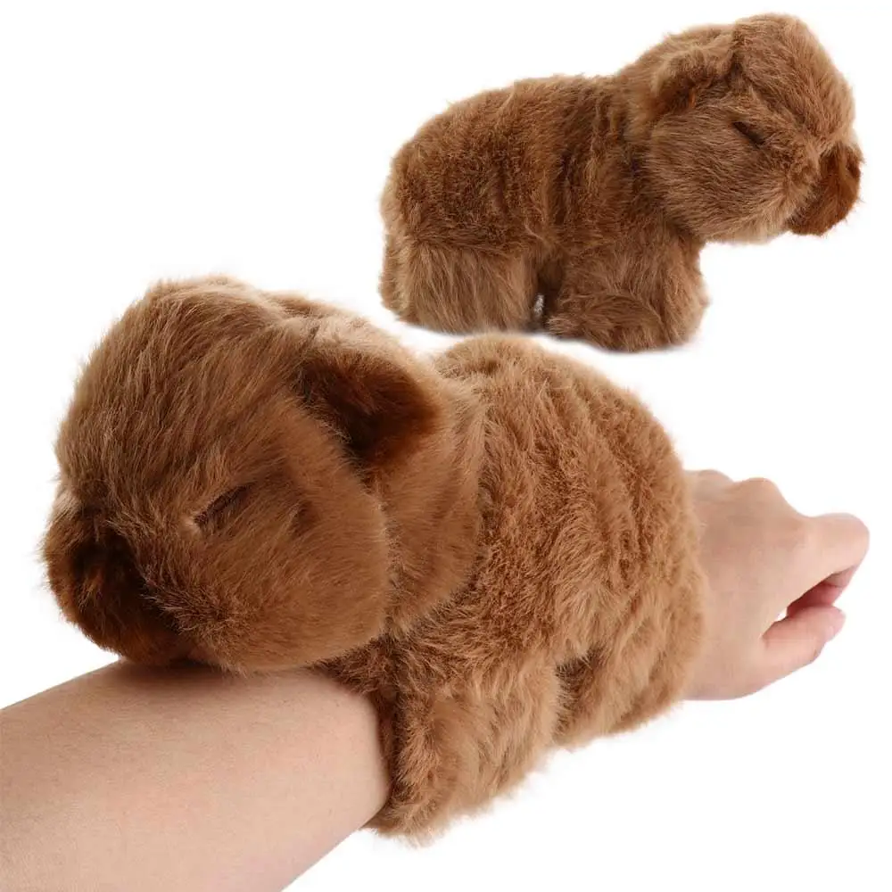 

Capybara Rodent Slap Bracelet Series Simulation Cute Doll Plush Doll Slap Bracelet Wrist Style Soft Capybara Plush Wrist Band