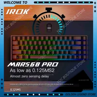 IROK Mars68 PRO interruptor magnético Gaming E-sport Teclado mecánico inalámbrico RGB batería larga accesorios de juego de intercambio en caliente personalizados