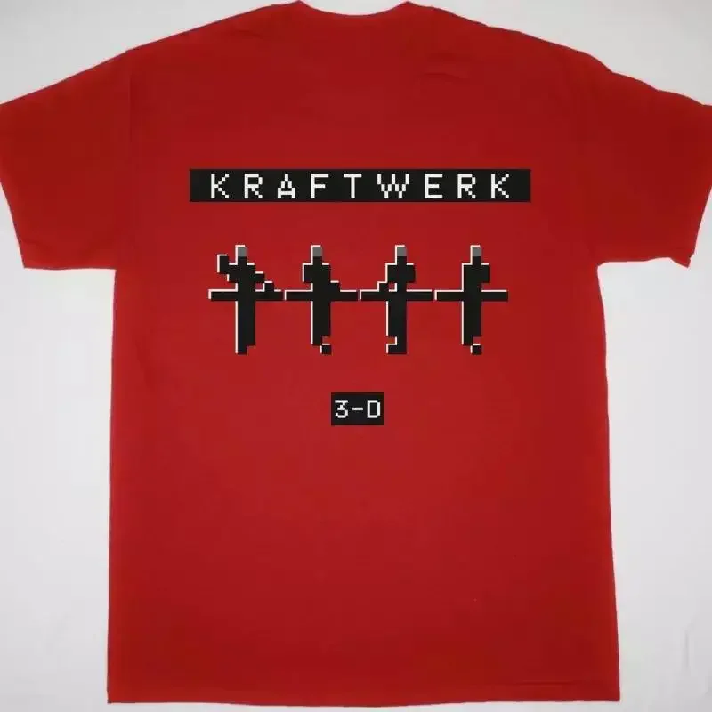 Kraftwerk Band 3D COncert Red T Full Size S 5XL shirt