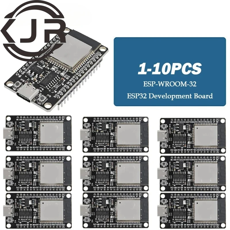 

1-10PCS ESP32 Development Board TYPE-C CP2102/CH340C WiFi+Bluetooth Ultra-Low Power Consumption Dual Core ESP-WROOM-32 30/38Pin