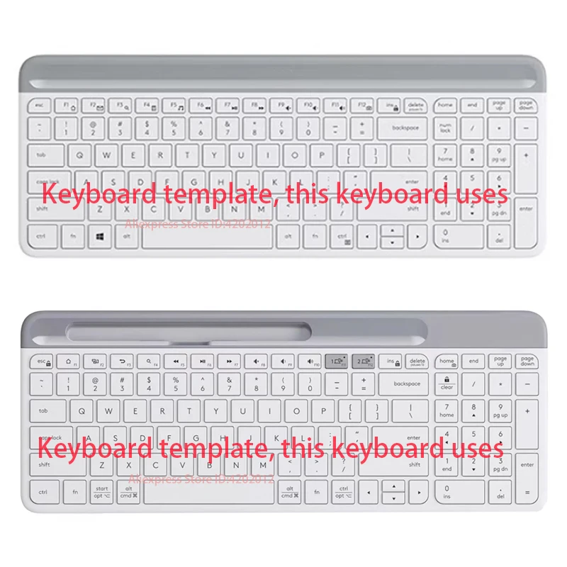 Replacement Keyboard Laptop KEY & Clips For Logitech K580 K470 White W D A Z X J K M L E G N M B V H S T X Z F Keycap And Hinge