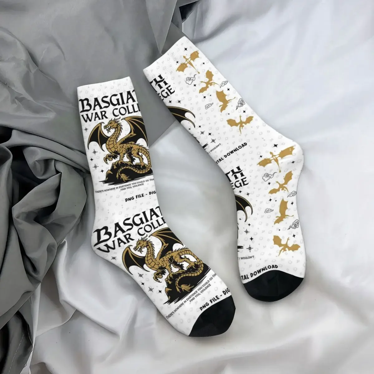 

Носки All Seasons Crew Stockings Fourth Wing Basgiath War College, модные длинные носки для мужчин и женщин, подарки на День святого Валентина