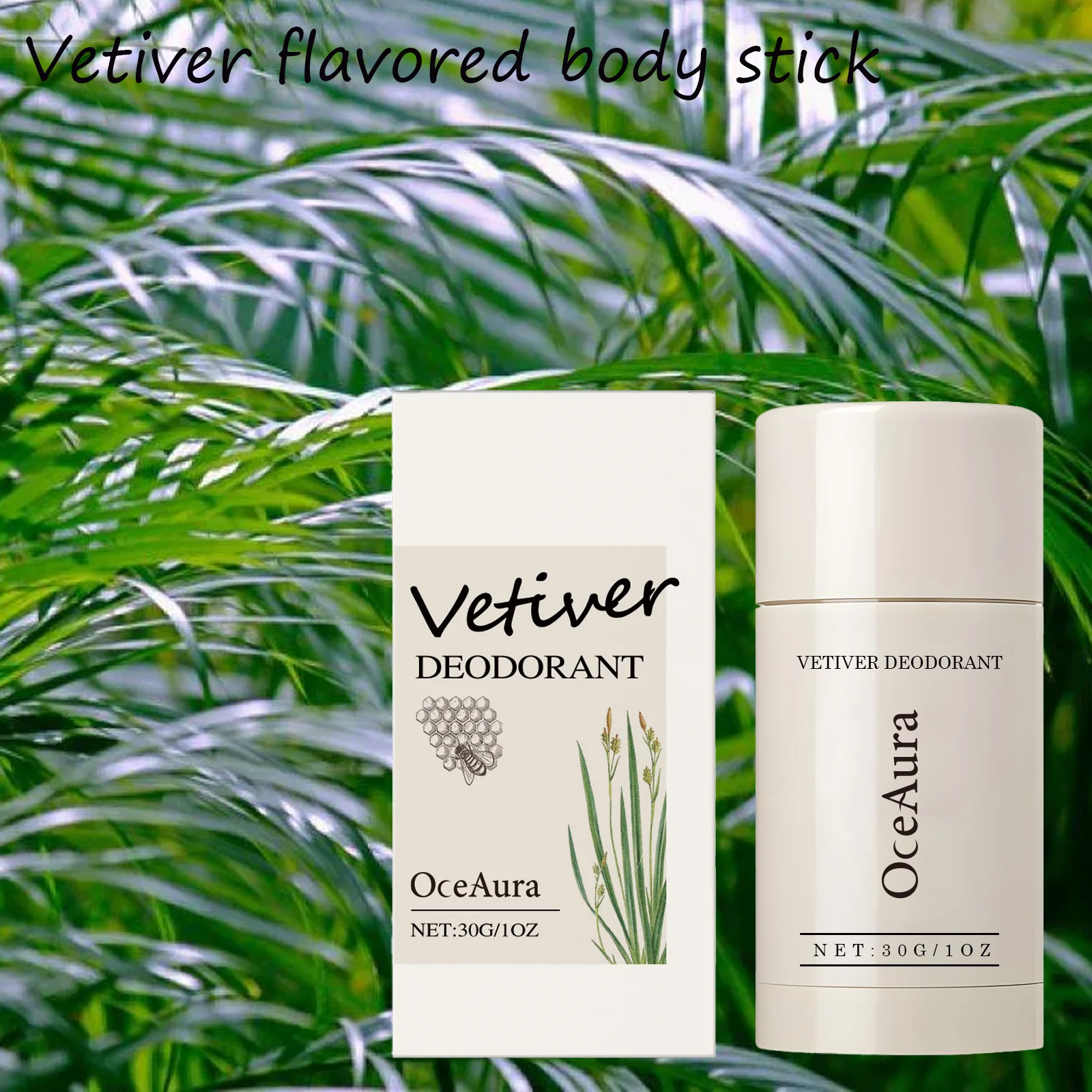 

Vetiver Flavored Body Stick Has Dual Effects of Odor Control and Moisturizing. It is Suitable and Has a Refreshing Fragrance