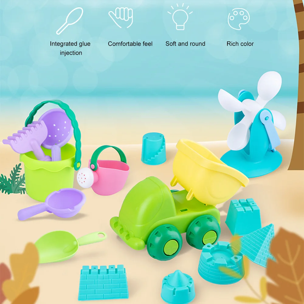 Ensemble de jouets de plage pour enfants, outils de creusement de sable, seau de plage Portable, jouets d'eau et de sable