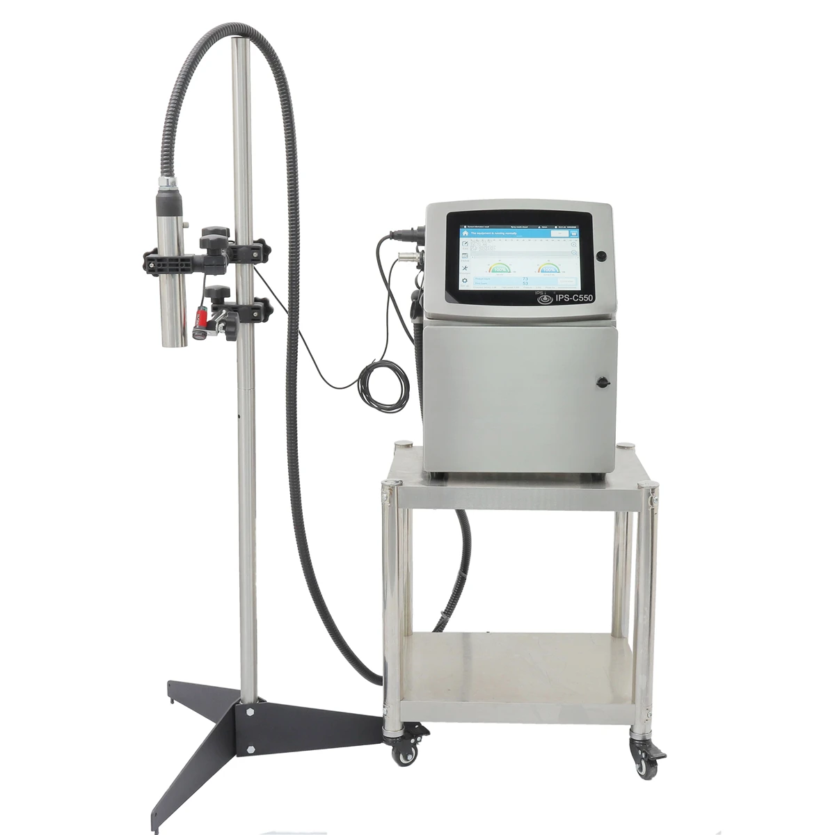 Continuous Inkjet Printer CIJ Small Character Printer For Marking And Encoding In Portuguese On Flat And Curved Surfaces