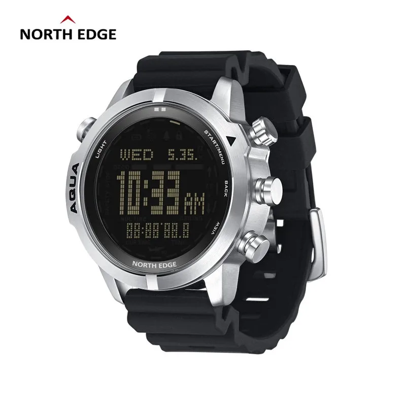 

NORTH EDGE Mens Professional Diving Computer Watch Scuba Diving NDL (No Deco Time) 50M Dive Watches Altimeter Barometer Compass