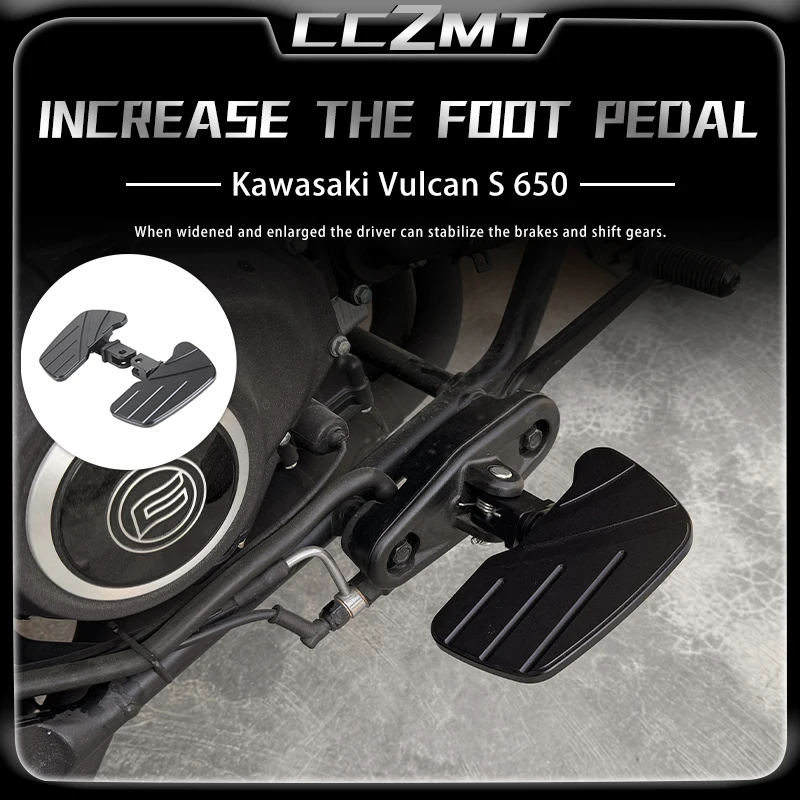 

For Kawasaki Vulcan S650 EN650 VN650 s650 Motorcycle Front Foot Rest Rider Footboard Driver Floorboard Wide Footrest Accessories