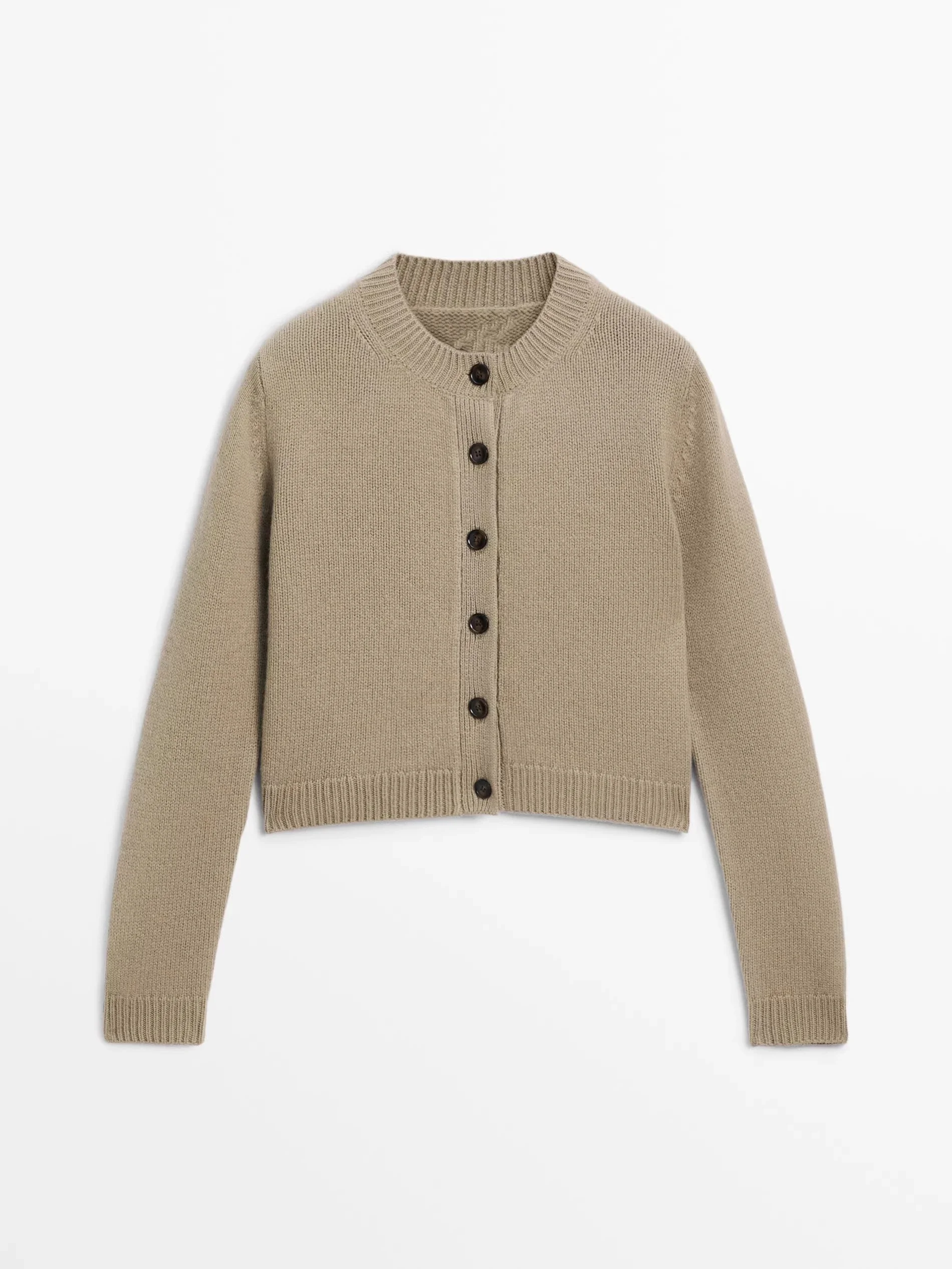 

Эфирный костюм 2025 Massidutti, зимний новый стиль, женский пригородный стиль, мягкий восковой короткий вязаный кардиган, пальто