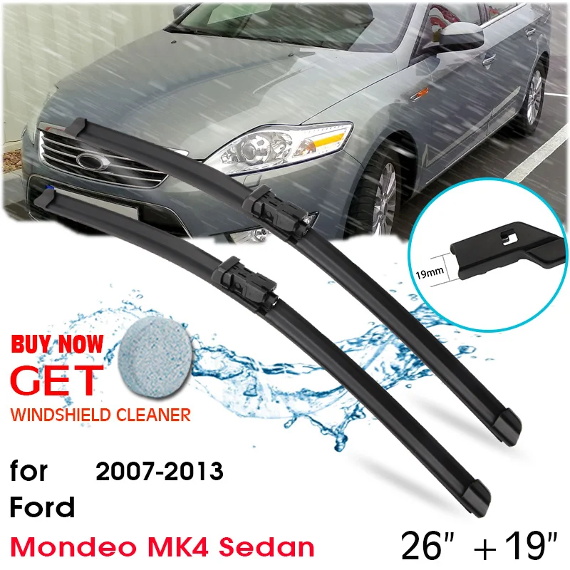 

Car Wiper Blade Front Window Windscreen Windshield Wipers Blades Auto Accessories For FORD Mondeo MK4 Sedan 26"+19" 2007-2013