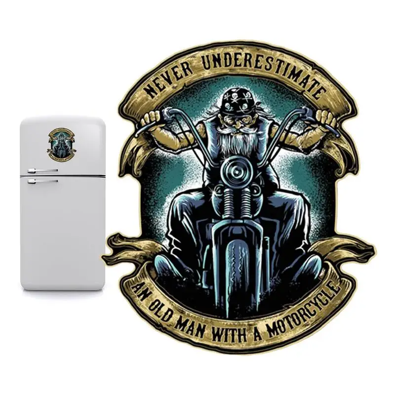 Decal For Motorcycle Car Stickers Motorcycle Helmets Decal Easy Apply Never Underestimate An Old Man With A Motorcycle Sticker