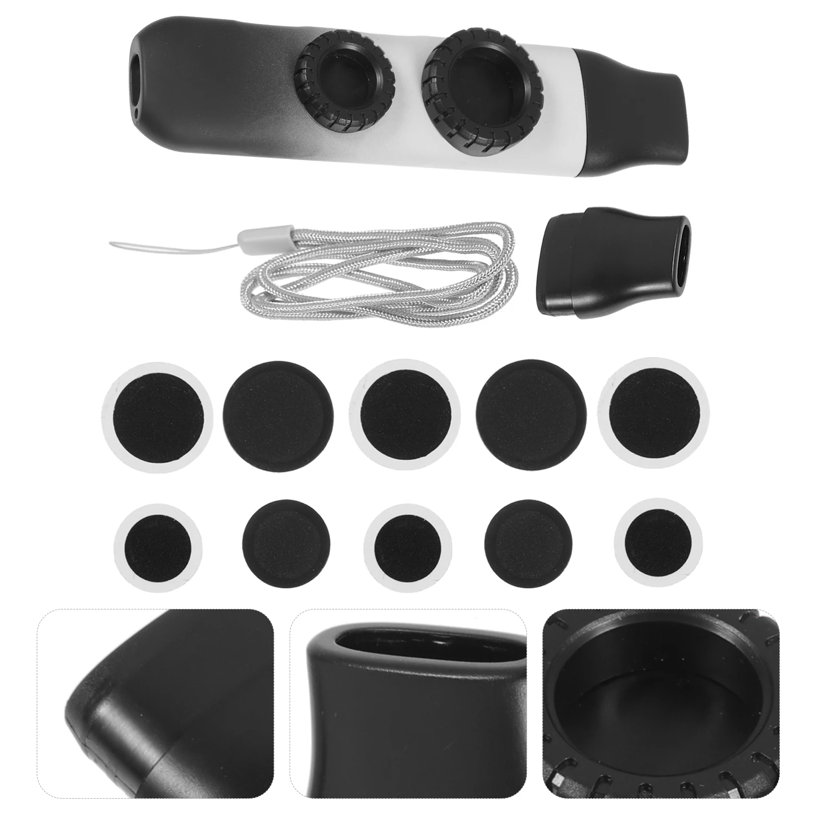 

1 Set Professional Instrument Small Portable Musical Kids Adults Bright Color Kazoo With Rope For Guitar Ukulele Performance