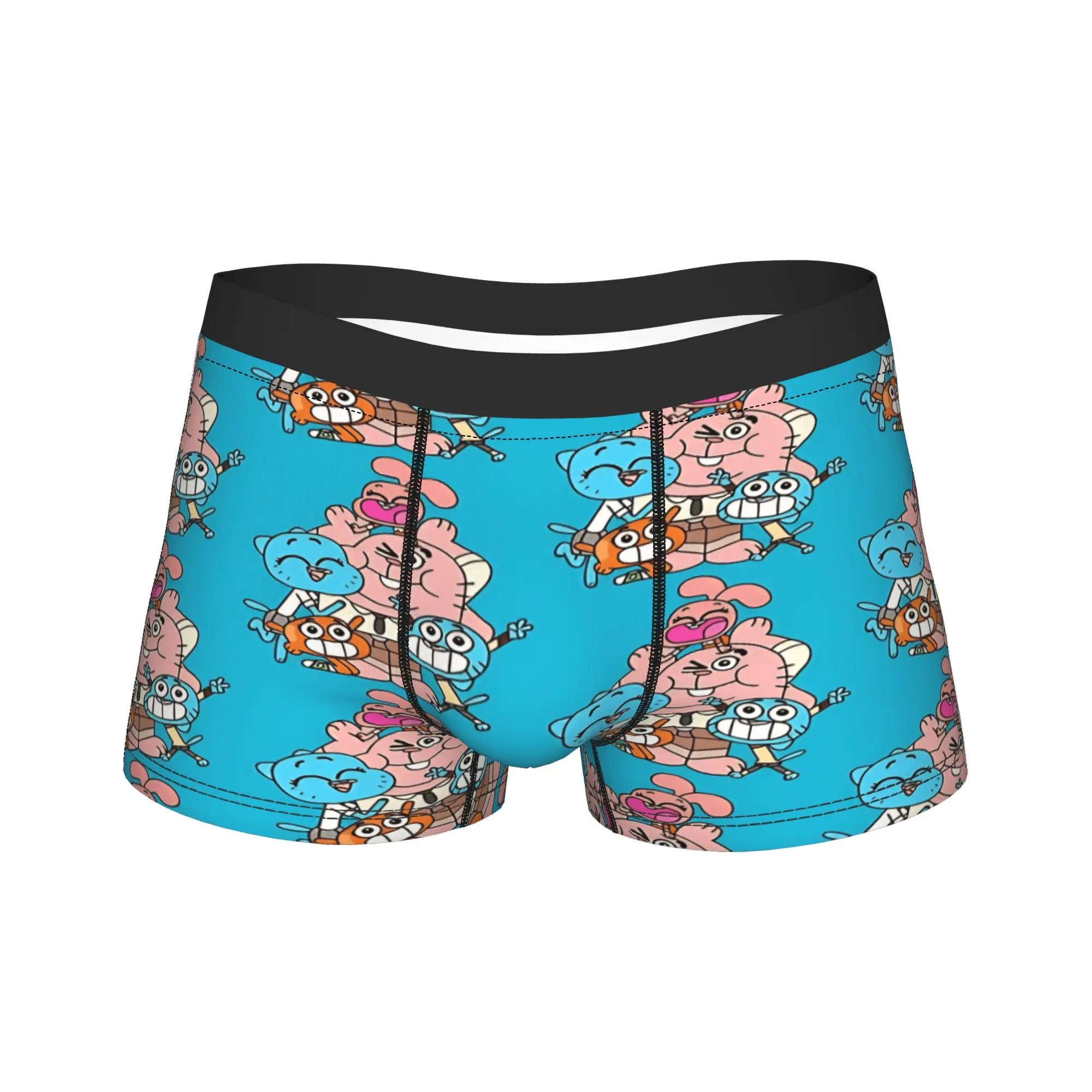 

Нижнее белье Gumballs and Darwins, дышащие трусы-боксеры с принтом для мужчин, трусы-боксеры с 3D-мешочком, большие размеры