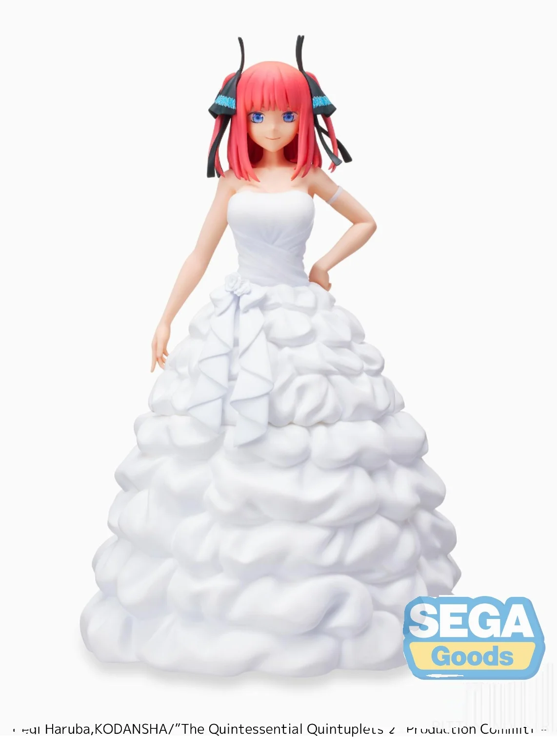 sega-new-stock-figurine-middle-sister-nino-wedding-scene-collectible-pvc-anime-figure-200mm-high-static-model-for-adults