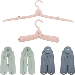 Travel Folding Hanger Childrens Clothes Hangers Kids Clothes Rack Shelf Decor Foldable Baby Clothes Clip Portable Cloth Hanger