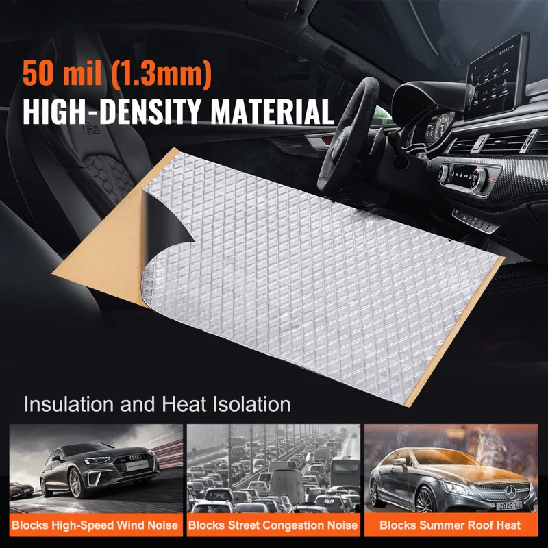 Car Sound Deadening Mat,Butyl Automotive Sound Deadener, Noise Insulation And Vibration Dampening Material For Car