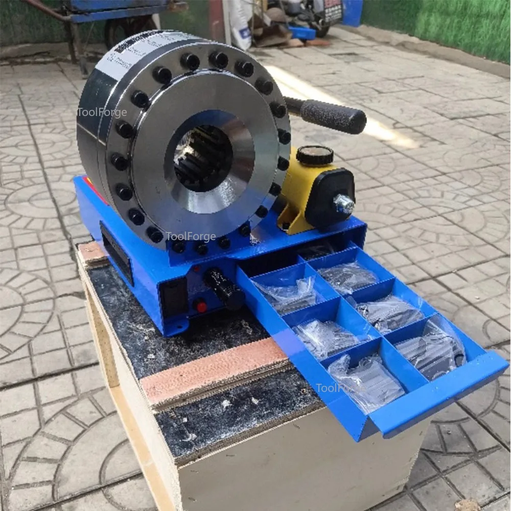 آلة تجعيد الأنابيب اليدوية الصحافة الهيدروليكية المنزلية ارتفاع ضغط النفط الفرامل المقاومة للانفجار مع 7 قوالب #3