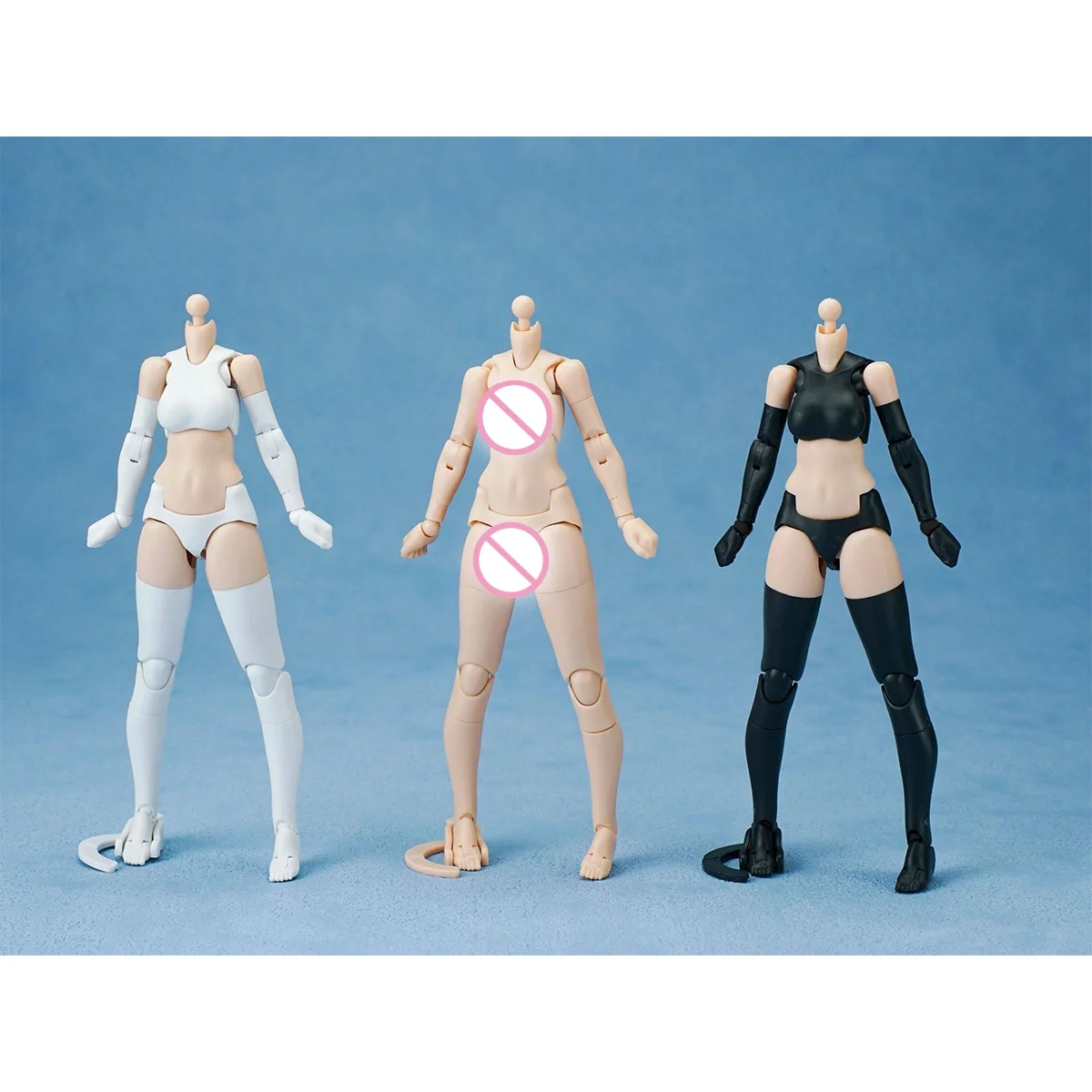 

HIPLAY D-house Gunner Mecha Musume: Набор аксессуаров для тела, скин, бело-черная версия Модели в масштабе 1/12 с детализированными элементами