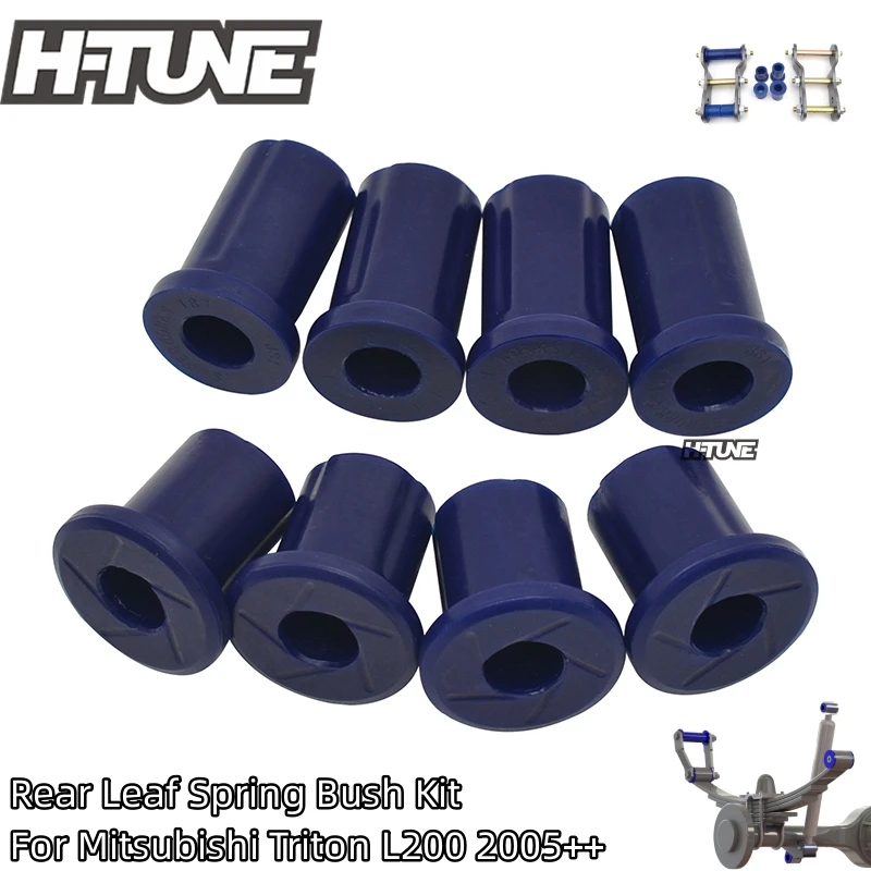 Rear Leaf Spring Shackle Upper and Lower Polyurethane Bush Kit For Triton MK ML MN MQ 4WD 2005-2023