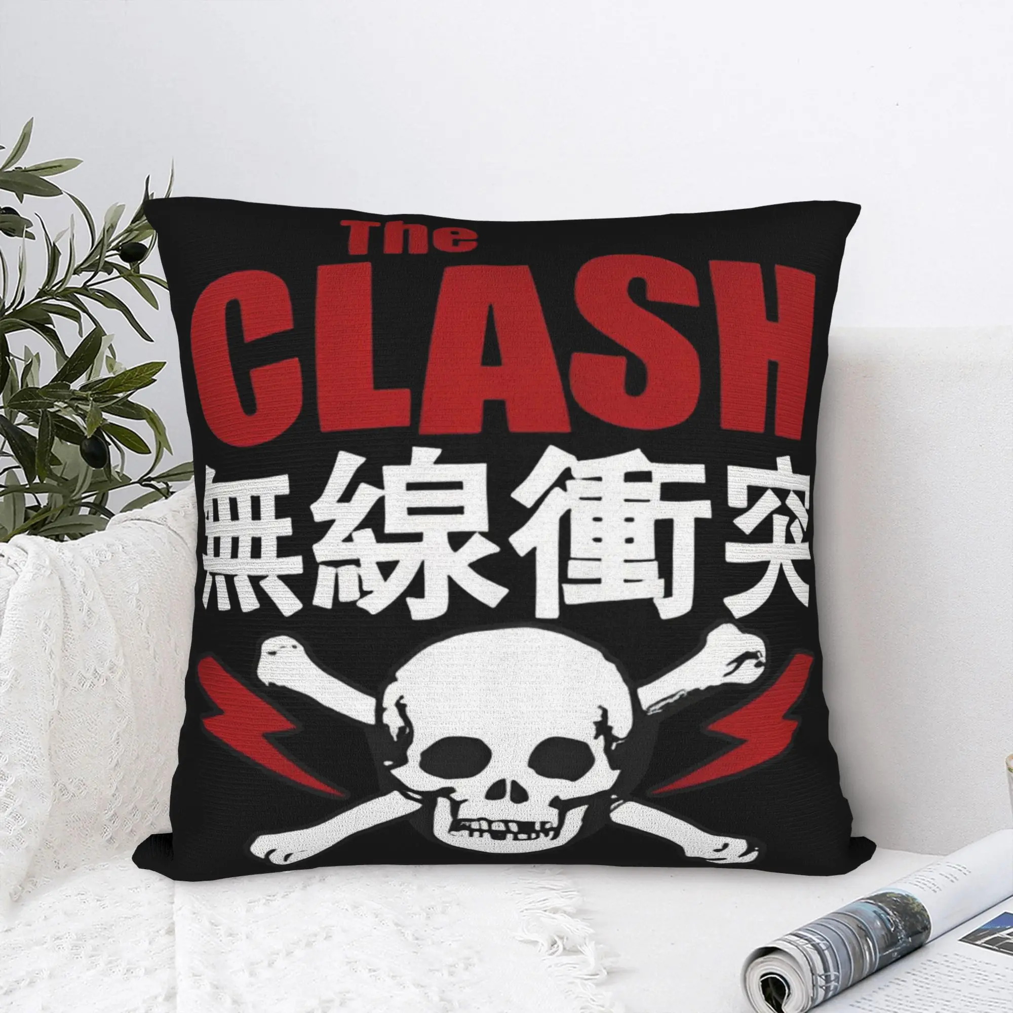 Pillow Cover The Clash London Calling  Funny Pillow Case For Sofa Home Decoration Pillowcases