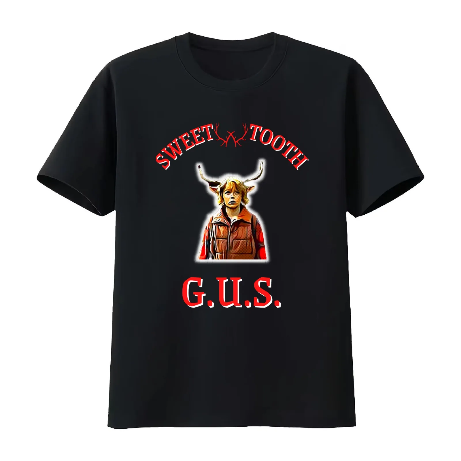 Sweet Tooth Netflix Gus T-Shirt Summer Casual Cotton Tee Oversized Streetwear Tops Vintage Graphic Print Unisex Men Women