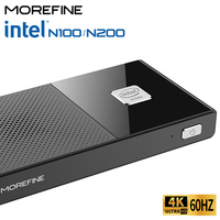 MOREFINE M6 Mini PC 12th Gen Intel N100/N200 Windows 11Pro DDR5 2933MHz NVMe SSD Pocket Computer PC HDMI2.0 4K@60Hz WiFi 6 BT5.2
