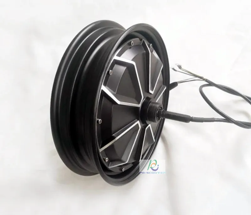 14 inch tire scooter brushless gearless Hub wheel motor has drum brake phub-14nd