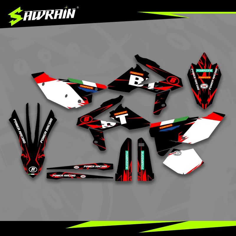 

Sawrain Motorcycle Graphics Backgrounds Decal Stickers Kits for 13-17BETA RR 01