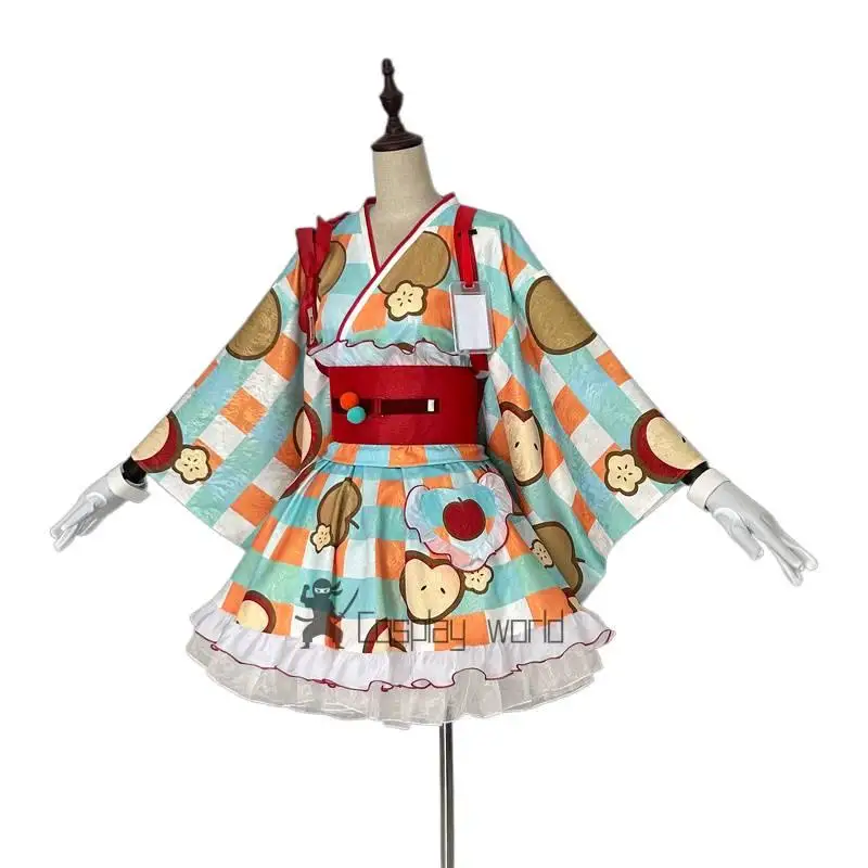 Arknights Myrtle Cosplay Costume Game Cute Colorful Dress Anime Clothes Women Halloween Carnival Party Role Play Uniform