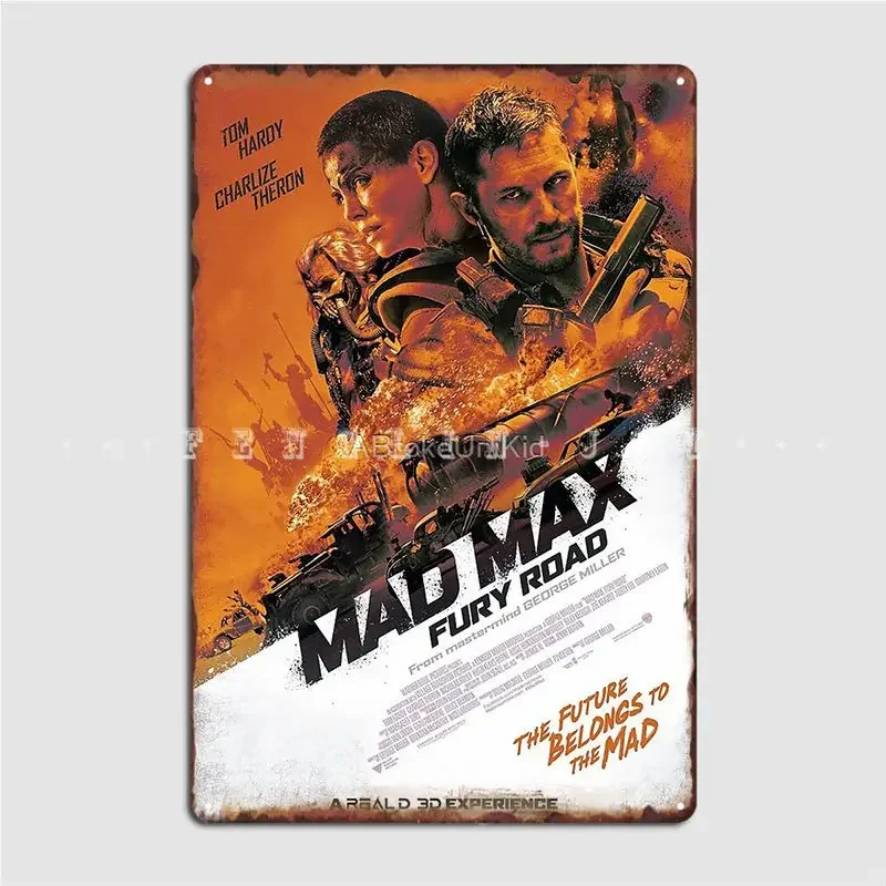 Mad Max Fury Road Movie Metal Sign Wall Cave Pub Garage Design Plaques Tin Sign Poster