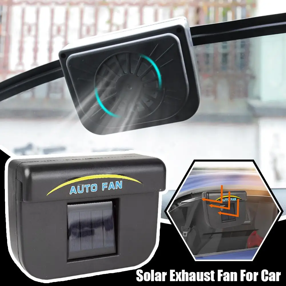 Car Solar Exhaust Fan Auto Interior Ventilation Smoke Exhaust Heat Dissipation Accessory Car Decoration Durable Exhaust Fan