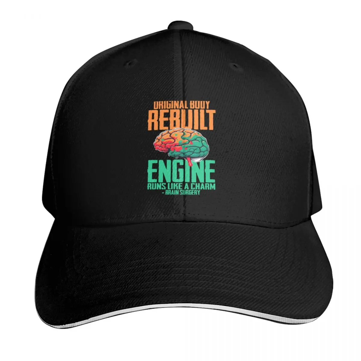 Gorra de béisbol Original Body Rebuilt Engine Runs Like A Charm Brain Surgery, Gorra de té, Gorra Trucker, Gorra de golf de cumpleaños, Gorras para hombre, Gorras para mujer