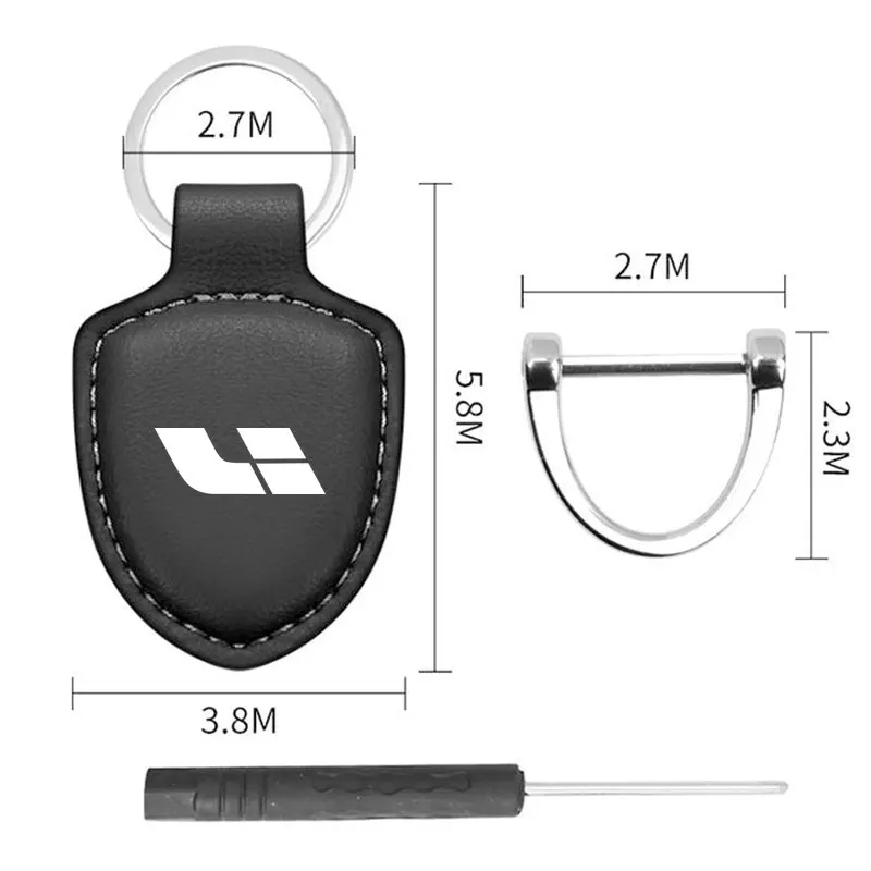 Inteligentne etui na klucz nakładka na klucz portfel samochodowy skórzany na klucze łańcuszek zapobiegający utracie Lixiang, wiodący idealny L6 L7