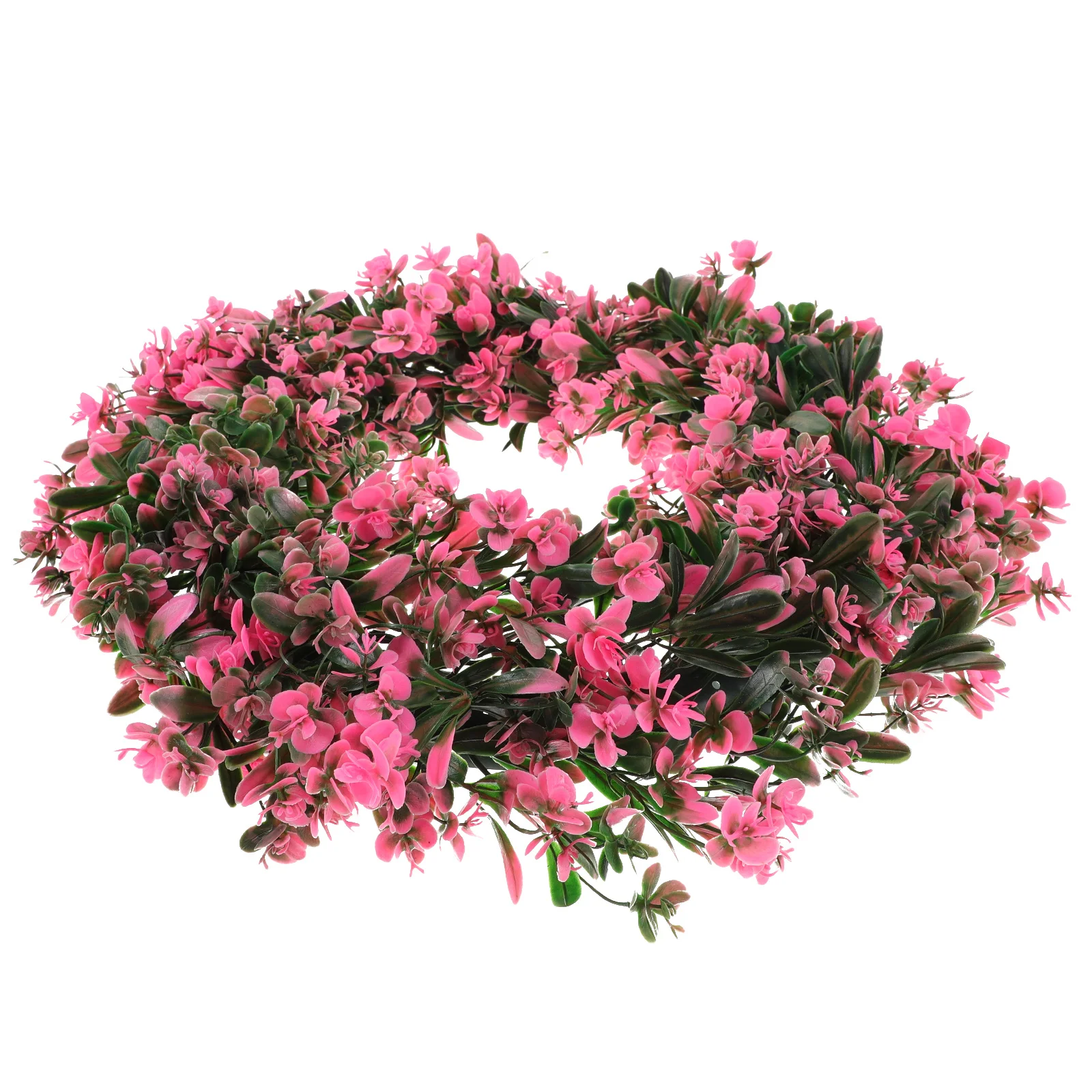 إكليل نبات اصطناعي ديكور ربيعي إكليل معلق من البلاستيك للباب الأمامي حديقة المنزل مهرجان حفلة جدار الباب ترحيب