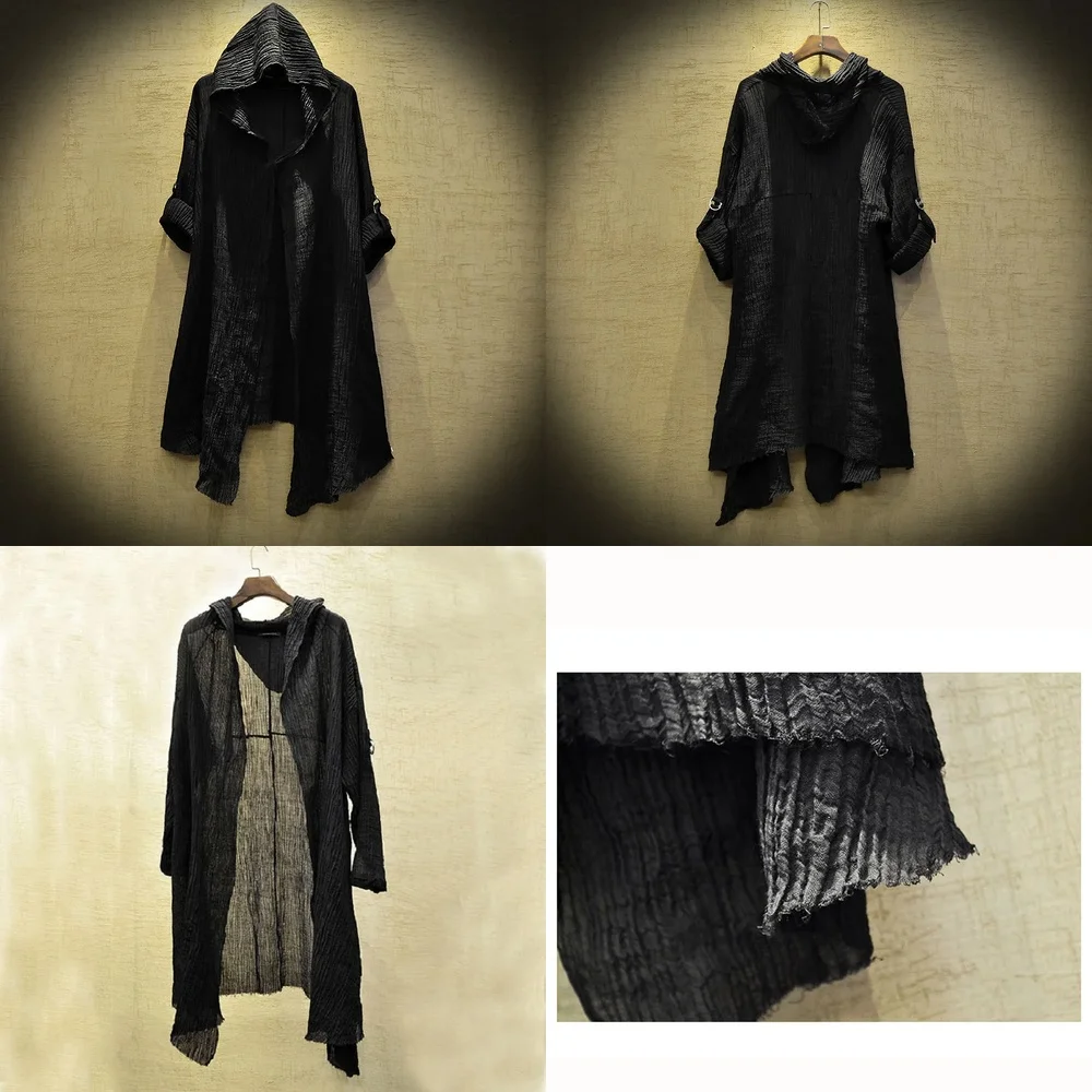 

Мужская ветровка, легкий длинный плащ, водонепроницаемый пыльник, модная верхняя одежда, весна