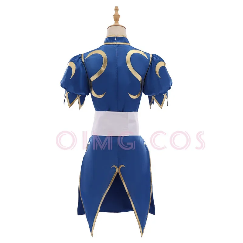 Street Fighter Chun Li Cosplay Costume  Adult Halloween Carnival Cloak For Comic Con Cos Events view 4