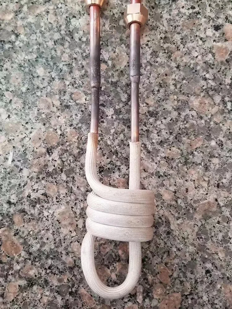 High Frequency Induction Heating Coil Copper Rings Metalworking Tool for Inner Hole Quenching Annealing And Enlargement