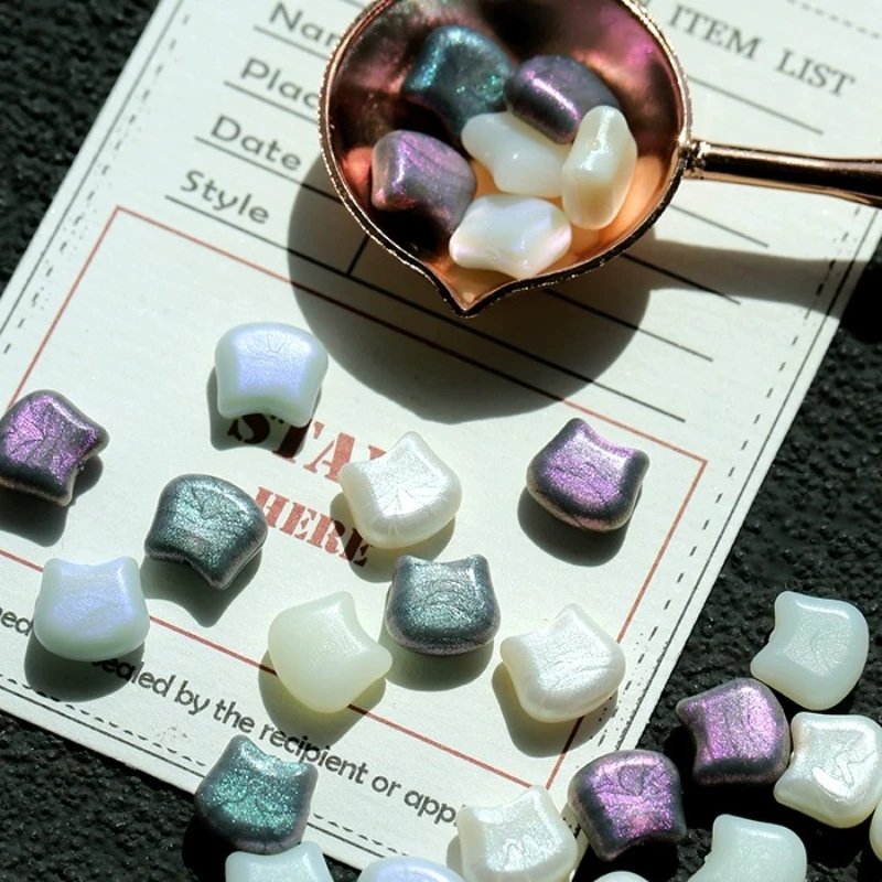160/960 Grains of Cat Head Lacquer Wax Grains Pearl Transparent Color Envelope Sealing Invitation Greeting Card Decoration