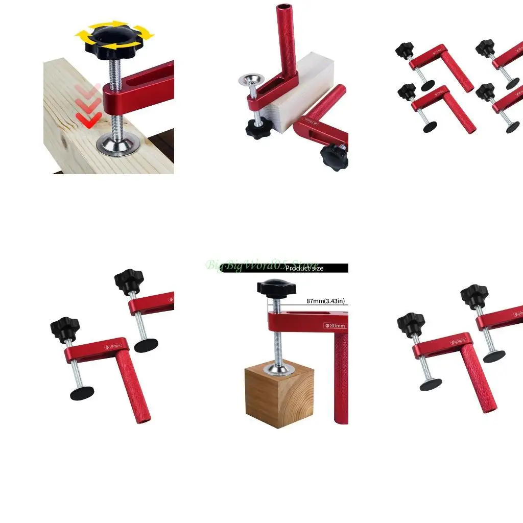 

24TE Woodworking Workbench Dog Clamps Aluminum Holdfasts for Secure Workpiece Holding