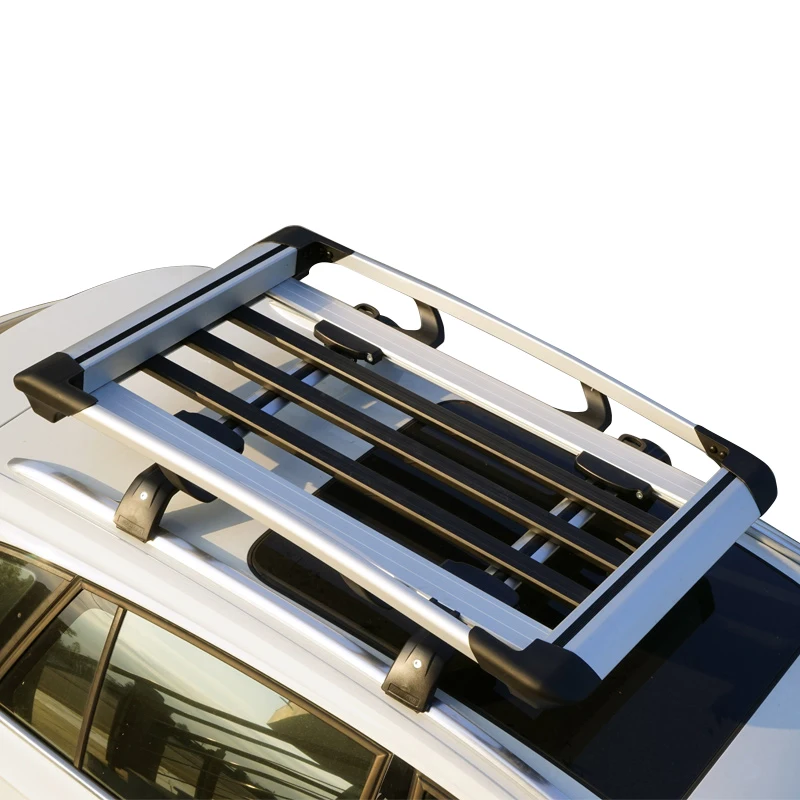 Cross bar frame guality aluminum 4x4 universal luggage bar car Roof Rack roof luggage basket car luggage rack