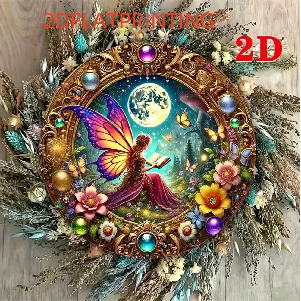 حالمة قزم دائري محكم 2D القراءة الجمال جدار الفن - غرفة المعيشة بار مقهى المرآب الزفاف عطلة ديكور #2