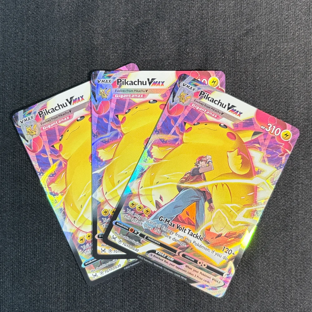 

3pcs DIY Pokemon Single Proxy Cards Pikachu 085/TG16 TG30 Hobbies Collectibles Game Collection PTCG Anime Cards