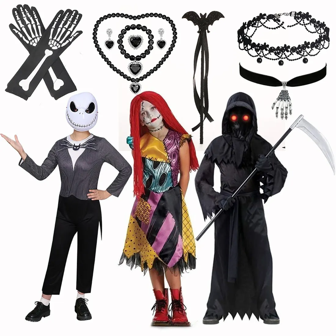 

Хэллоуин фестиваль тайна ужас ведьма черная среда волшебник дьявол Мрачный Жнец одежда косплей мрачный аксессуар одежда костюм