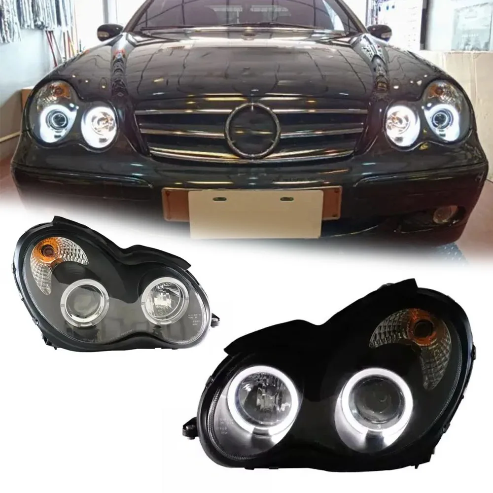 

LED HeadLights For Mercedes W203 00-07 EMARK New Style Led DRL Car Head Lamp Assembly Signal Accessories Modified Lamp